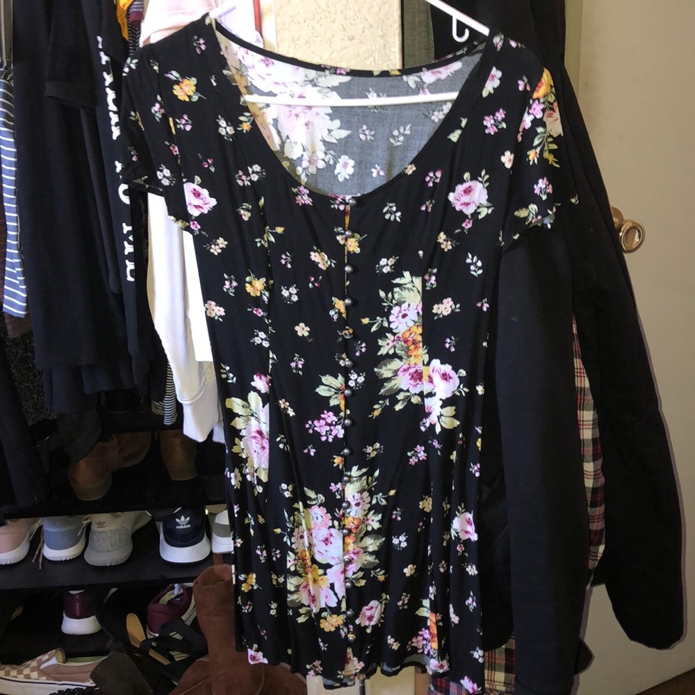 Floral Button Up Dress